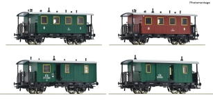 Roco 6200190 - H0 - 4-tlg. Set: Personenwagen, K.K. St.B, Ep. I
